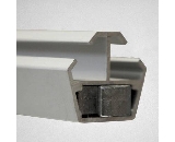 aluminium extrusion with 2 grooves