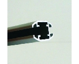 Slide-in profile, d/sided, 2 grooves