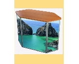 Masa Hexagonala blat lemn
