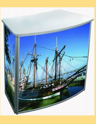 Masa Convexa blat alb